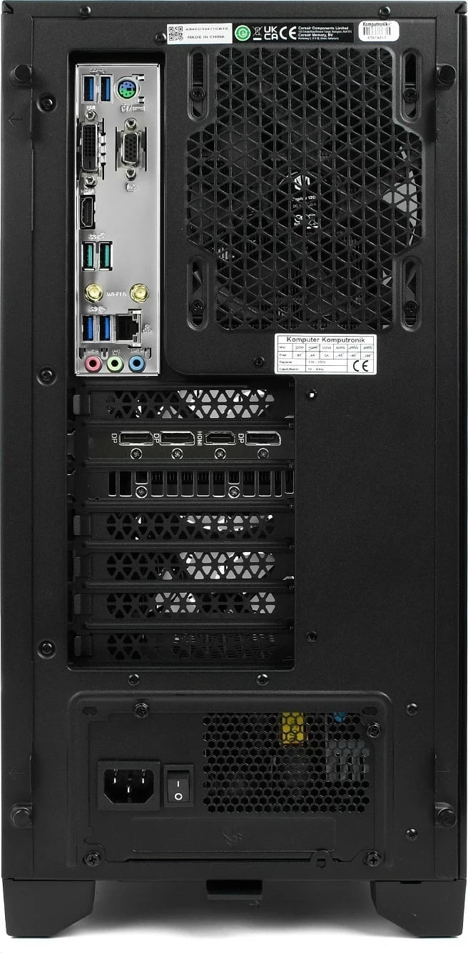 Kompjuter Komputronik Infinity R550 BX10, AMD Ryzen 5 5600, 32GB RAM, RX 7600 8GB, 2TB SSD, 4TB HDD, pa sistem operativ, e zezë