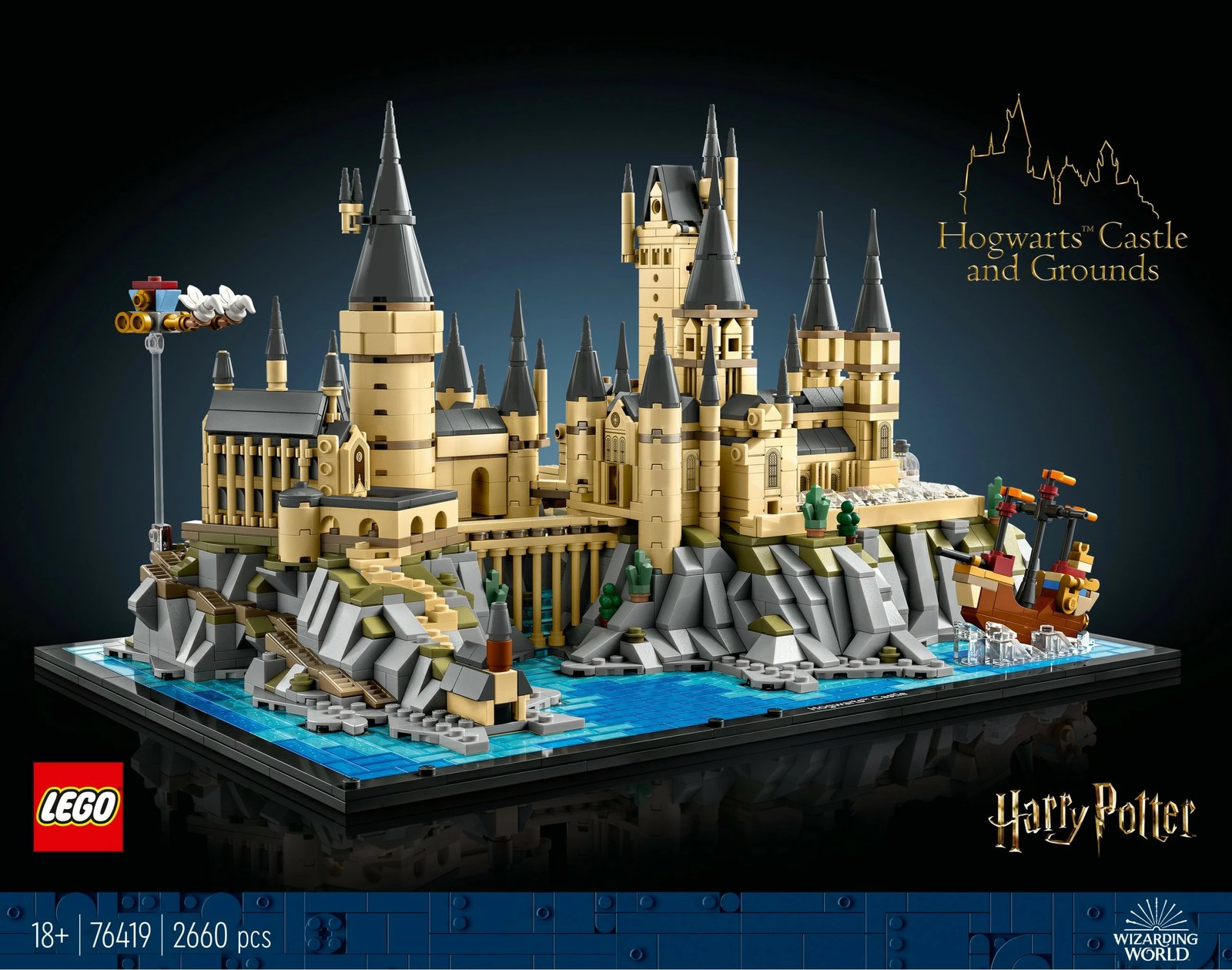 Set ndërtimi LEGO Hogwarts™ Castle and Grounds, 2660 copë