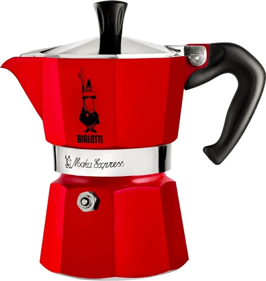 Makinë kafeje Bialetti Moka Espress, e kuqe