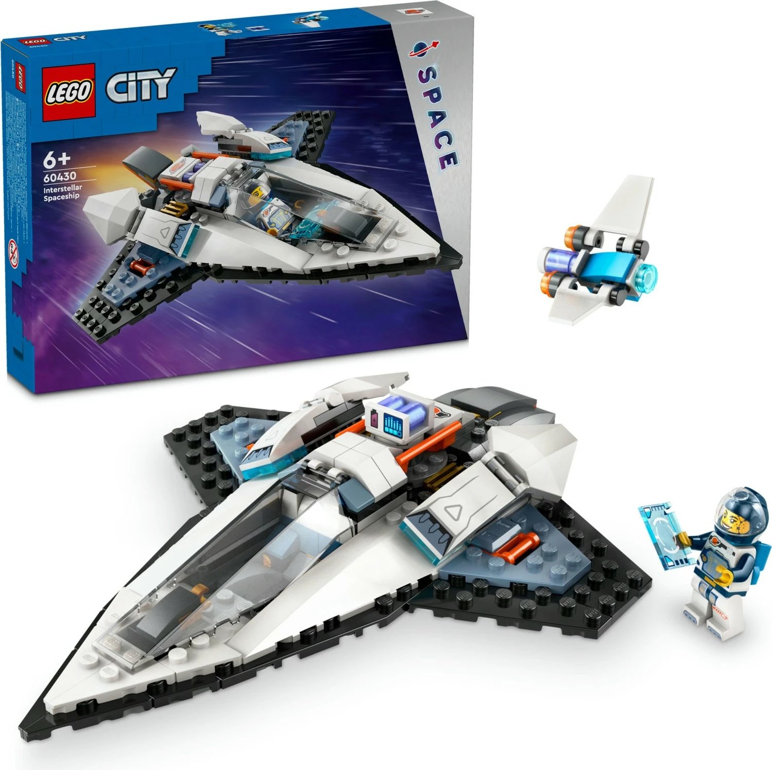 Lodër ndërtimi LEGO City Interstellar Spaceship për fëmijë, 240 pjesë