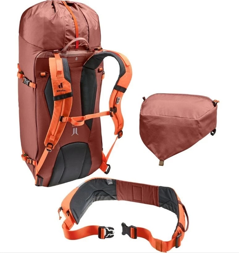 Çantë hiking Deuter Guide 34+8, REDWOOD-Papaya