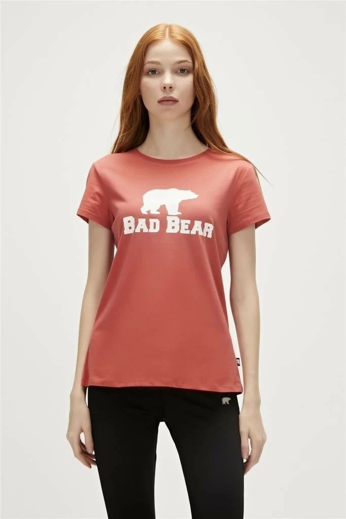 Maicë për femra Bad Bear Logo Tee, portokalli