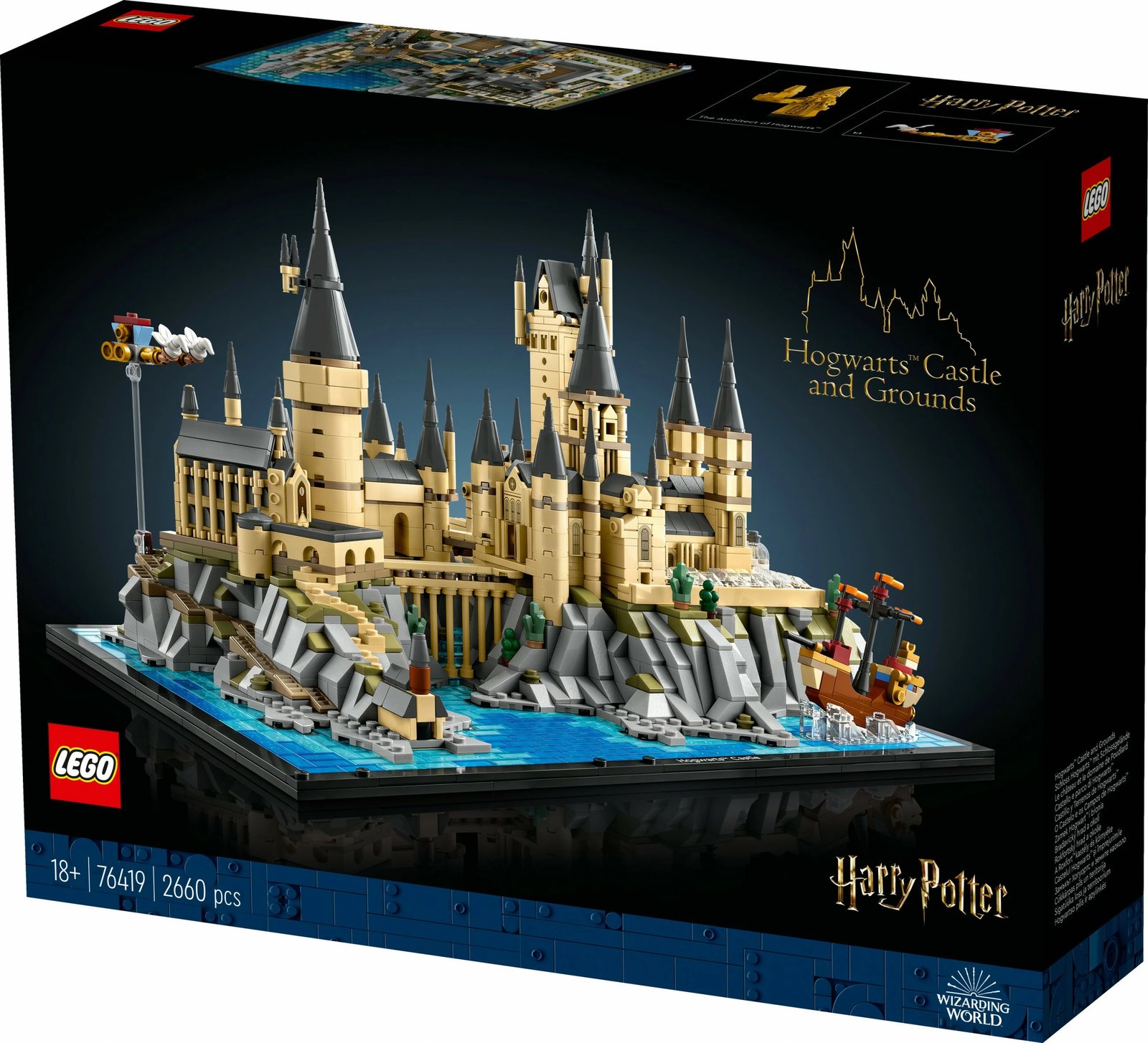 Set ndërtimi LEGO Hogwarts™ Castle and Grounds, 2660 copë