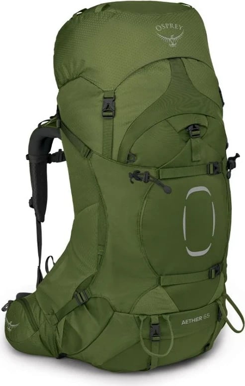 Çantë udhëtimi Osprey Aether 65 L, e gjelbër