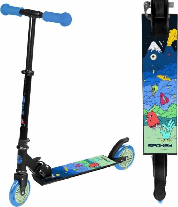 Scooter për fëmijë Spokey, i zi dhe blu
