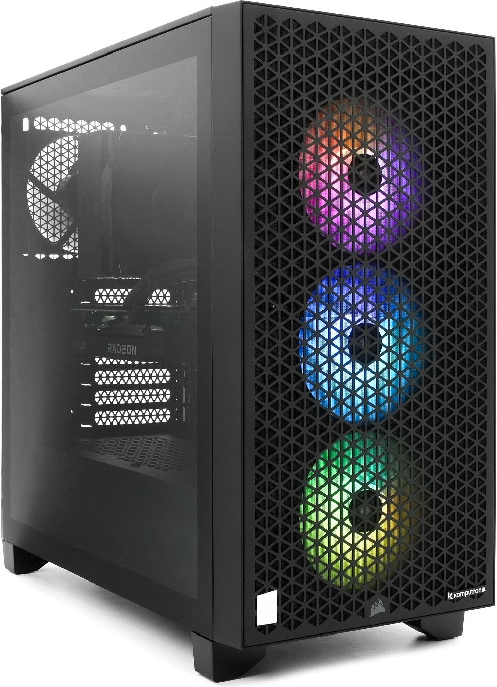 Kompjuter Komputronik Infinity R550 BX10, AMD Ryzen 5 5600, 32GB RAM, RX 7600 8GB, 2TB SSD, 4TB HDD, pa sistem operativ, e zezë