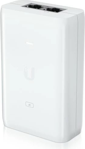 PoE+ injector Ubiquiti U-POE-AT, Gigabit Ethernet, 30 W, Bardhë