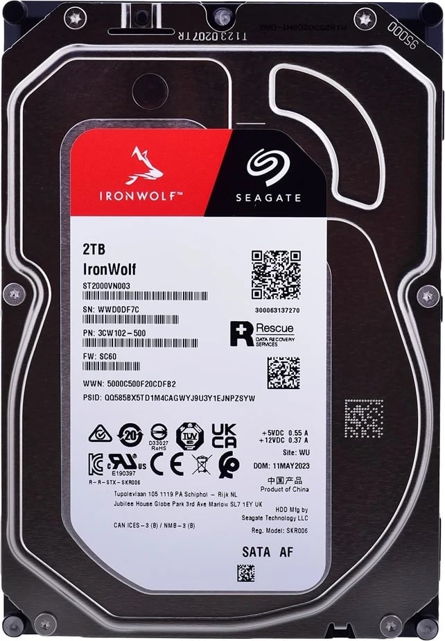 Hardisk i brendshëm Seagate IronWolf ST2000VN003, 3.5" 2000 GB Serial ATA III