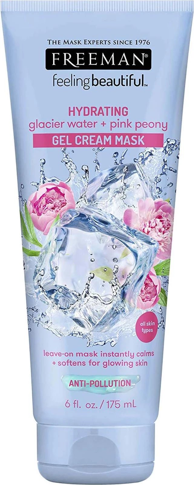 Maskë për fytyrë Freeman Hydrating Gel Cream Mask Glacier Water+Pink Peony, 175ml