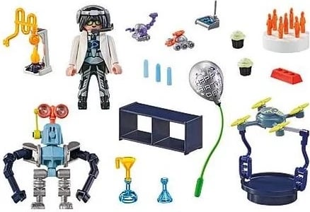 Seti i ndërtimit Playmobil City Life, Shkencëtari me robotë