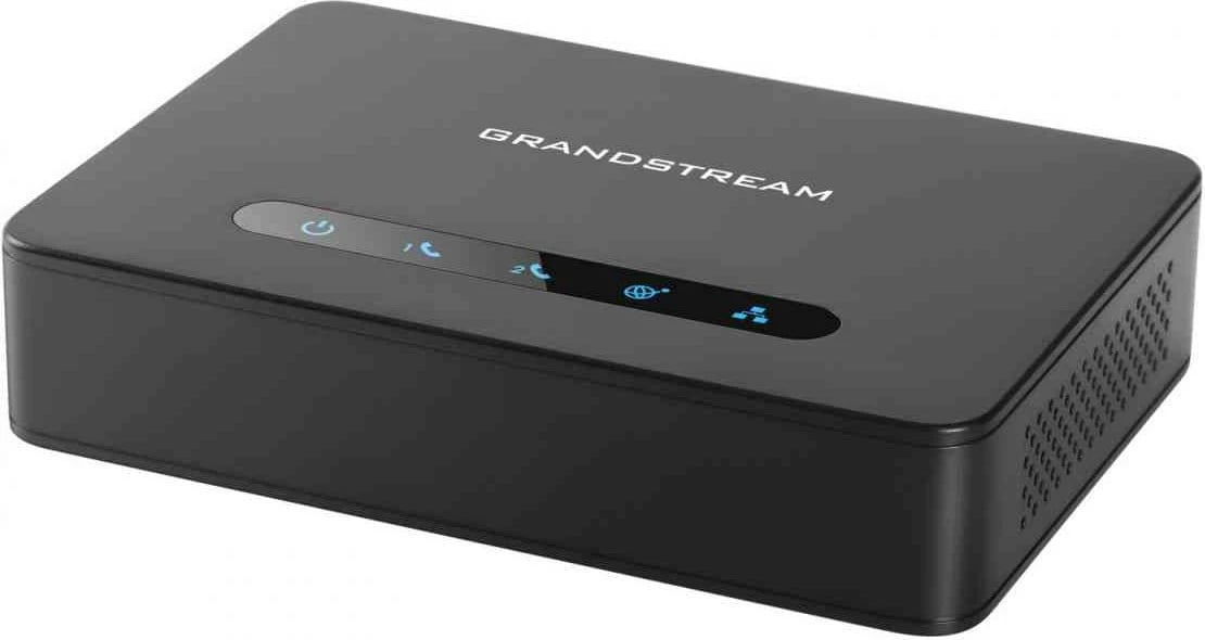 Adapter VoIP Grandstream HT812, 2 porta FXS, router NAT Gigabit