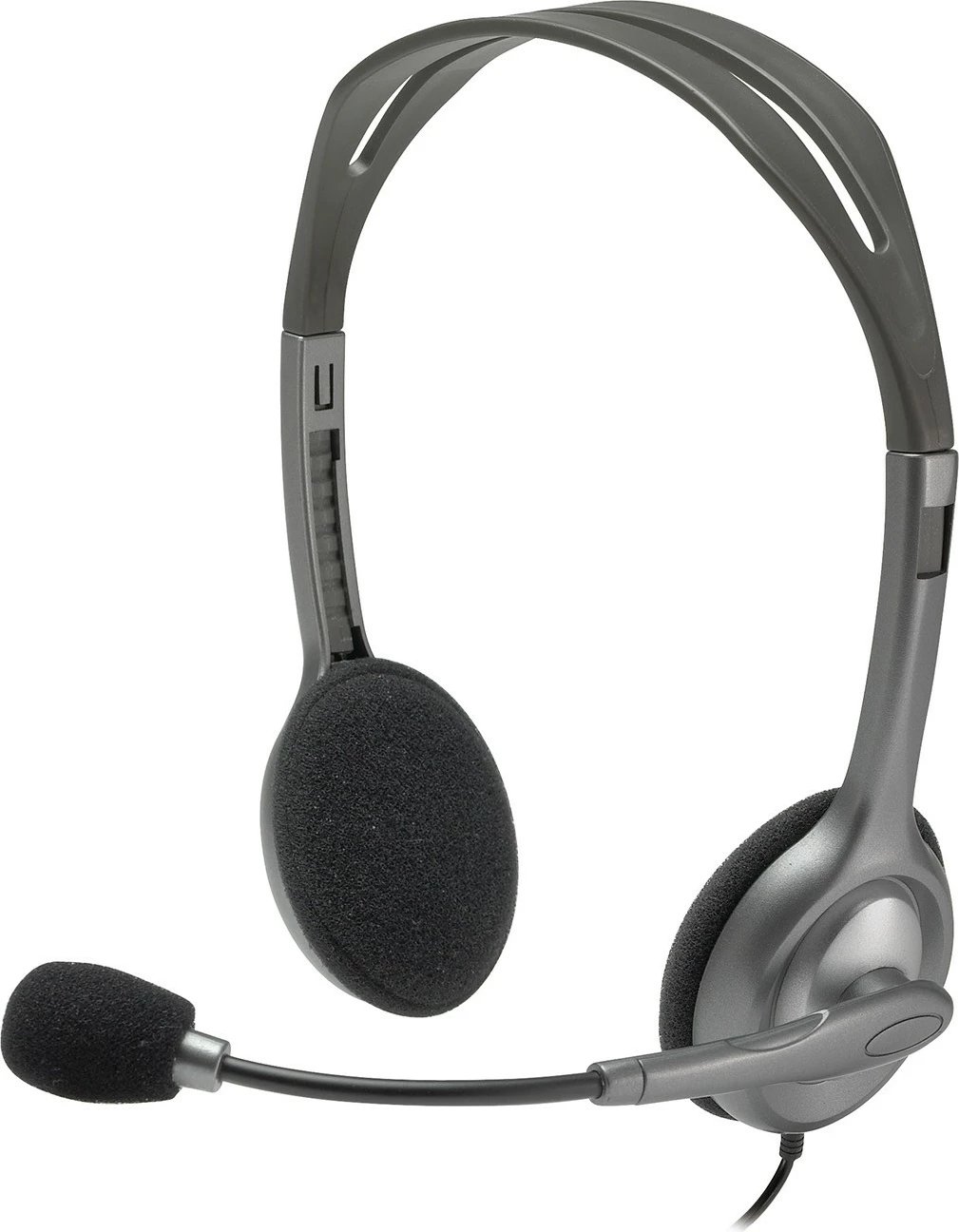 Kufje Logitech H110, Stereo, Wired, Office/Call center, 20 - 20000 Hz, 74 g, Black, Silver