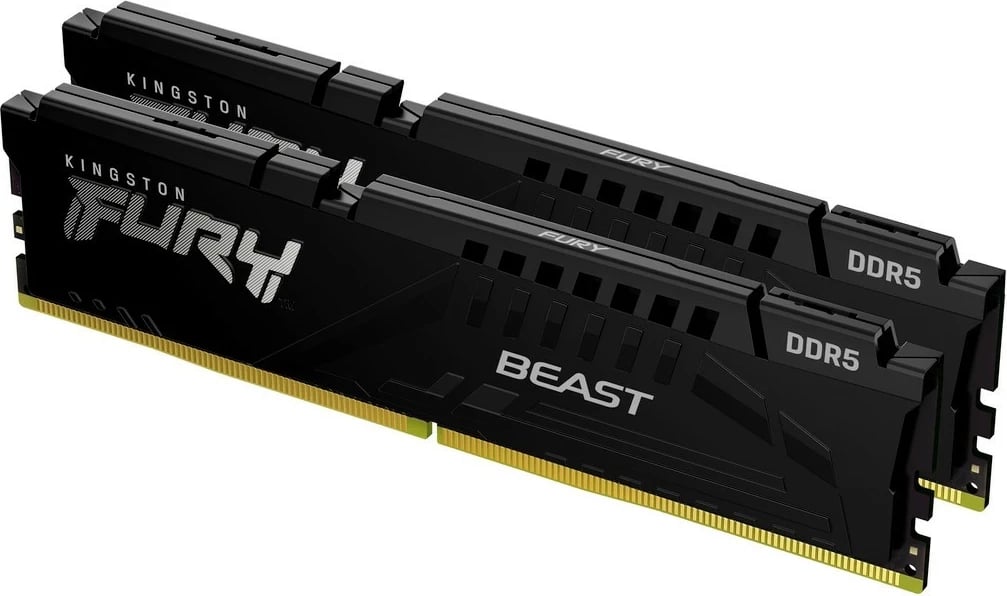 RAM Memorje Kingston Fury Beast, 6000MHz CL36, 32GB  DDR5, e zezë