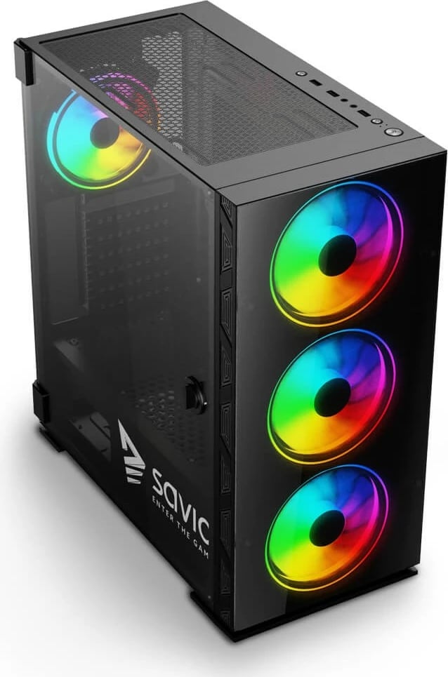 Kasë SAVIO PC Case Prime X1 ARGB, e zezë