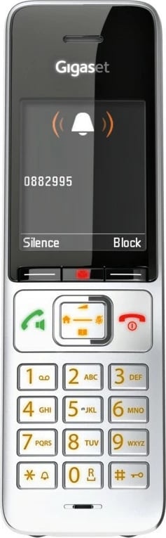 Telefon Gigaset COMFORT 500HX, Analog/DECT, Black, Silver