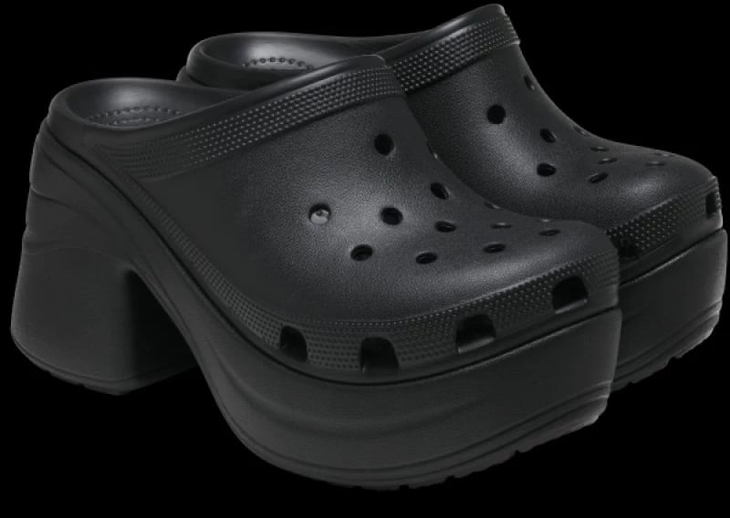 Këpucë të larta Crocs, të zeza