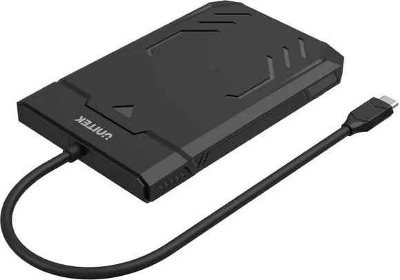 Kasë për disk të fortë UNITEK Y-3036A, USB-C, e zezë