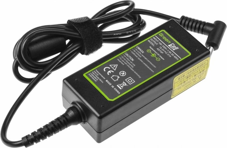 Adapter për laptop Green Cell AD74P, 45 W, 19.5 V, i zi