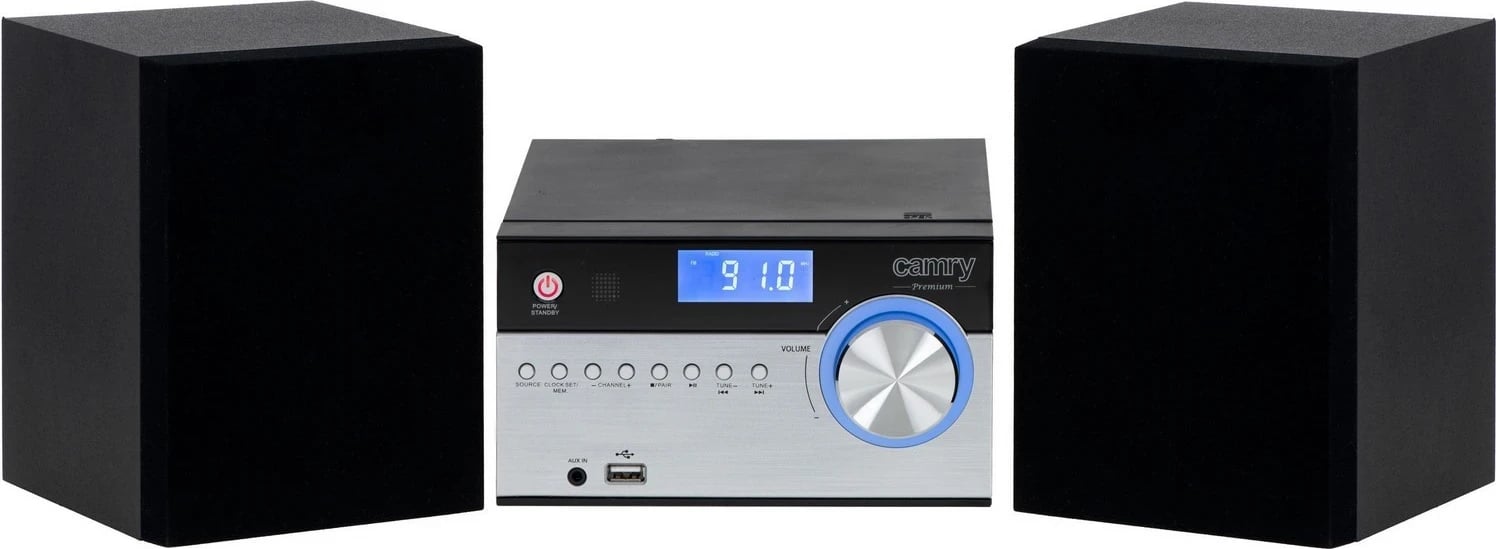 Sistem audio Camry CR 1173, Bluetooth, CD, FM, USB, ngjyrë zi-argjend