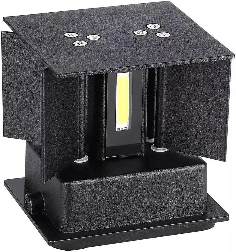 Dritë muri LED V-TAC VT-759-B, 5W, IP65, 3000K, 700lm, e zezë