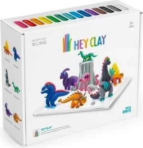 Masë plastike TM Toys Hey Clay Mega Dino, 18 copë