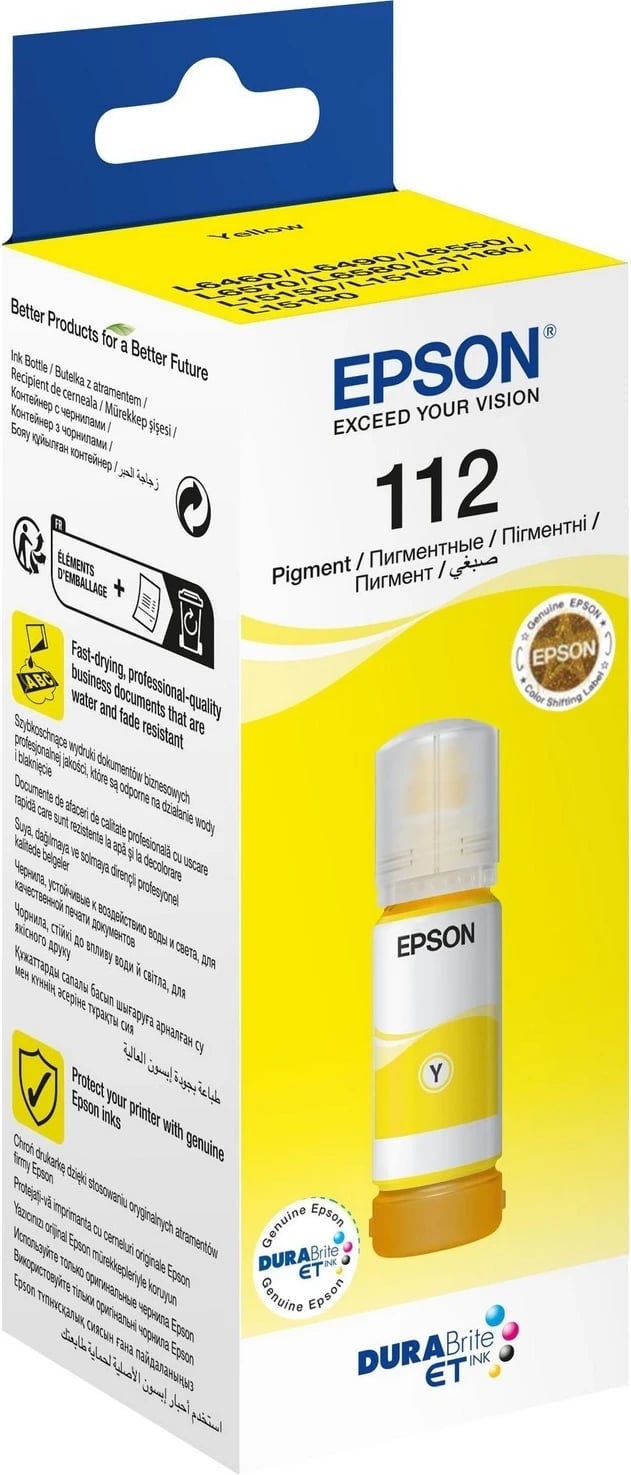 Kartuçë me bojë Epson 112, e verdhë