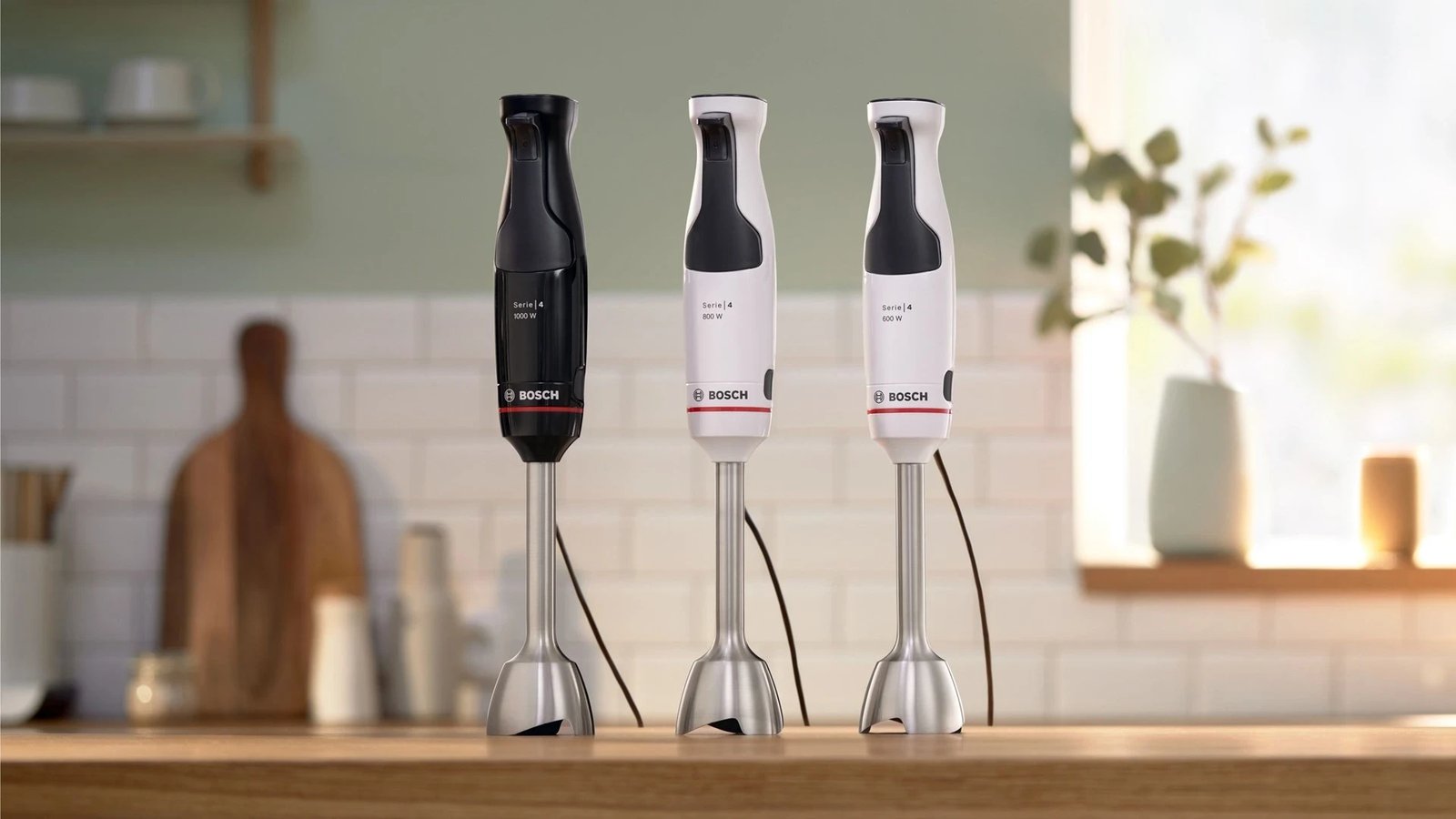 Blenderi Bosch Serie 4 MSM4W210, 0.6 L, 600 W, i Zi dhe i Bardhë