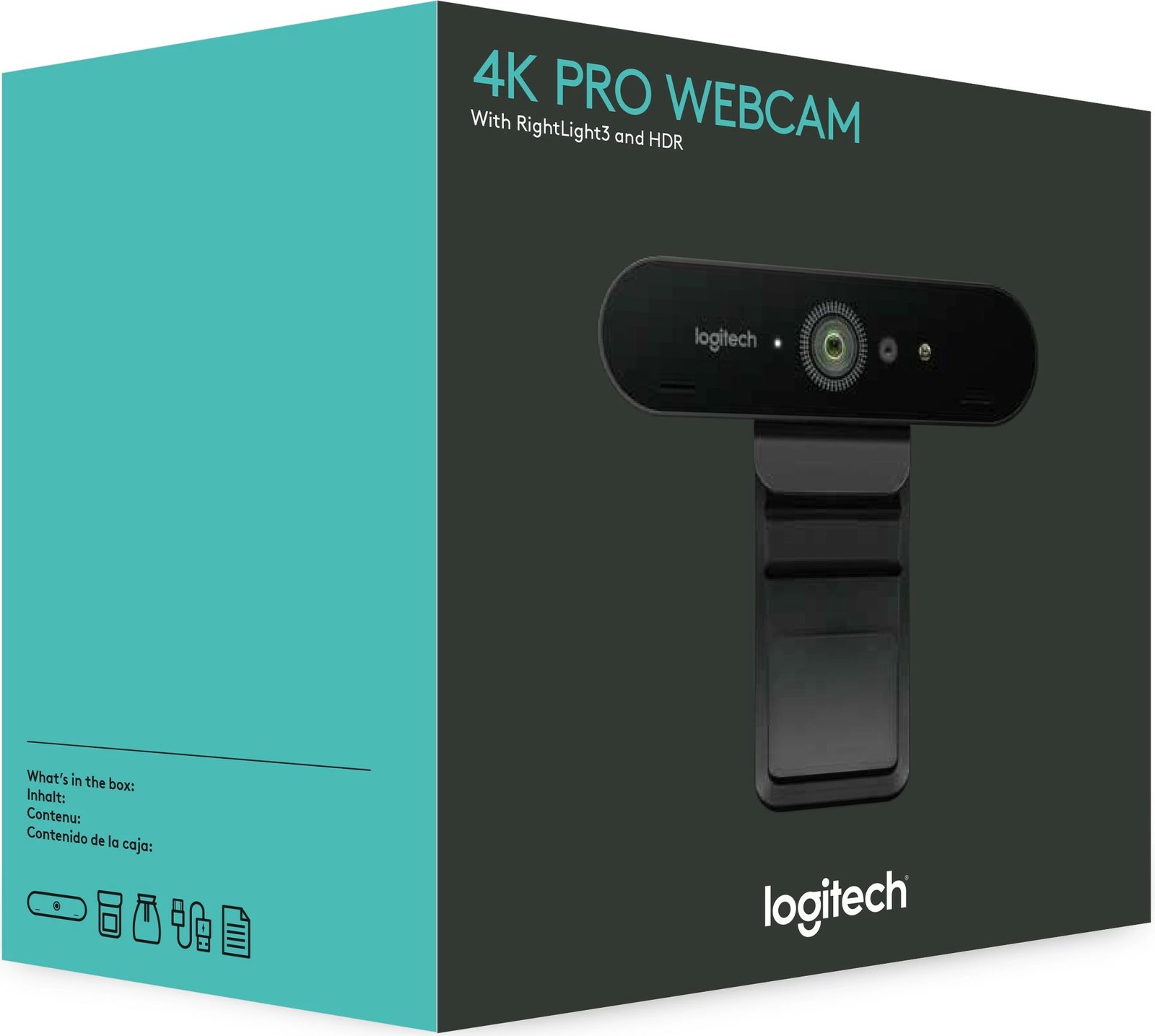 Kamerë Logitech BRIO ULTRA HD PRO BUSINESS, 13 MP, 4096 x 2160 pixels, Full HD, 90 fps