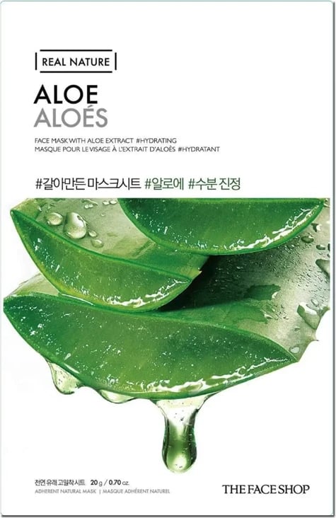 Maskë për fytyrë The Face Shop Real Nature Face Mask With Aloe Extract