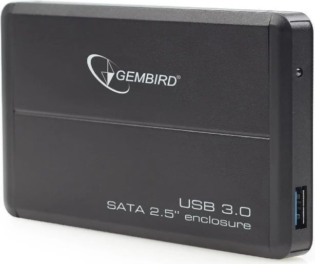 Kuti për disk HDD, Gembird EE2-U3S-2, 2.5", e zezë