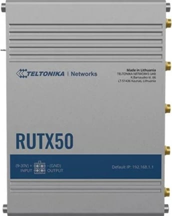 Router portabël Teltonika RUTX50, Wi-Fi 5, Ethernet LAN, 5G, Inox