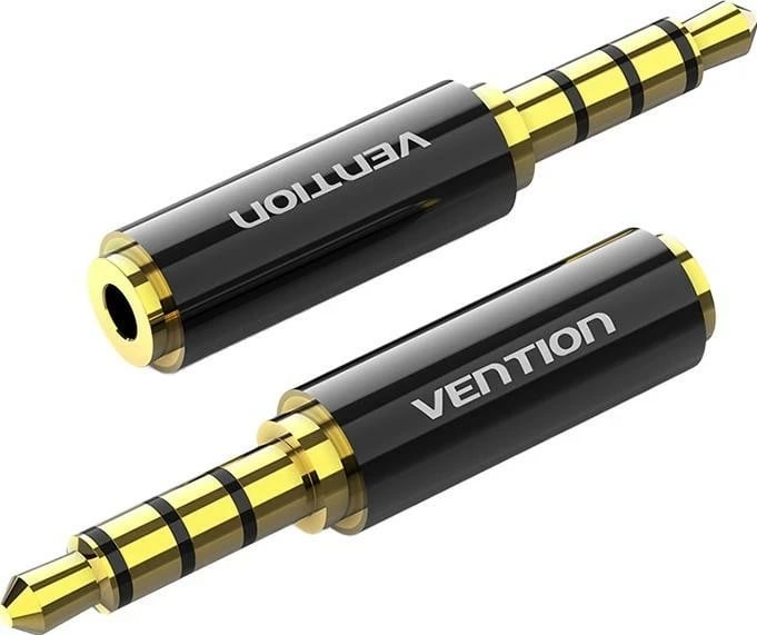 Adapter audio Vention, mini Jack 3.5mm na micro Jack 2.5mm, e zezë