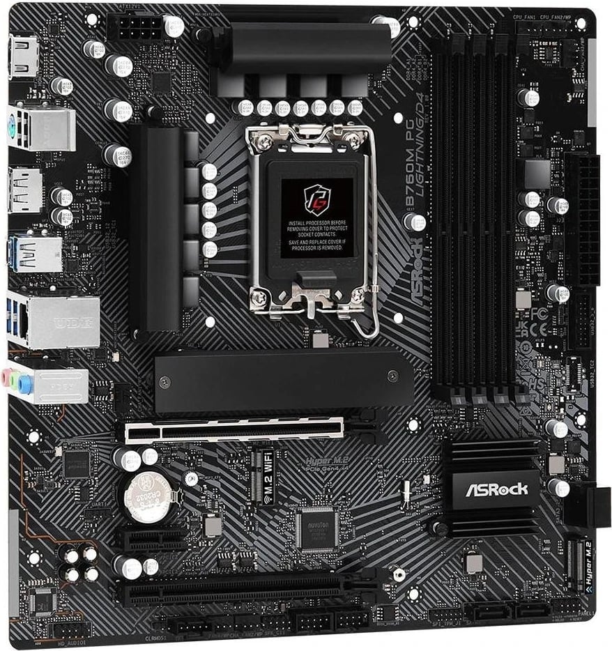 Pllakë amë ASRock B760M PG Lightning/D4, Socket 1700, DDR4