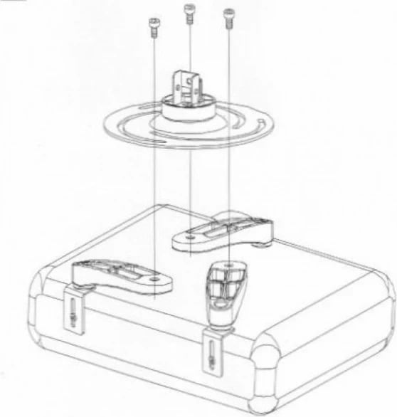 Mbajtëse për projektor Techly, 30-37 cm, argjendtë