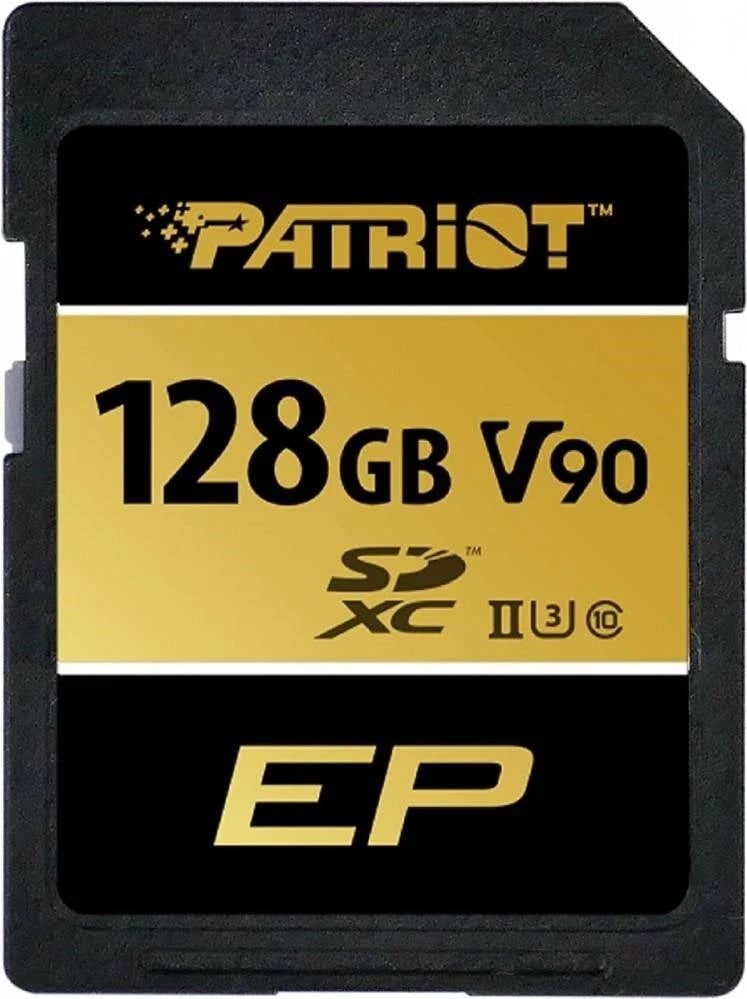 Kartë kujtese Patriot SDXC 128GB EP V90 UHS-II U3, Ngjyrë Ari