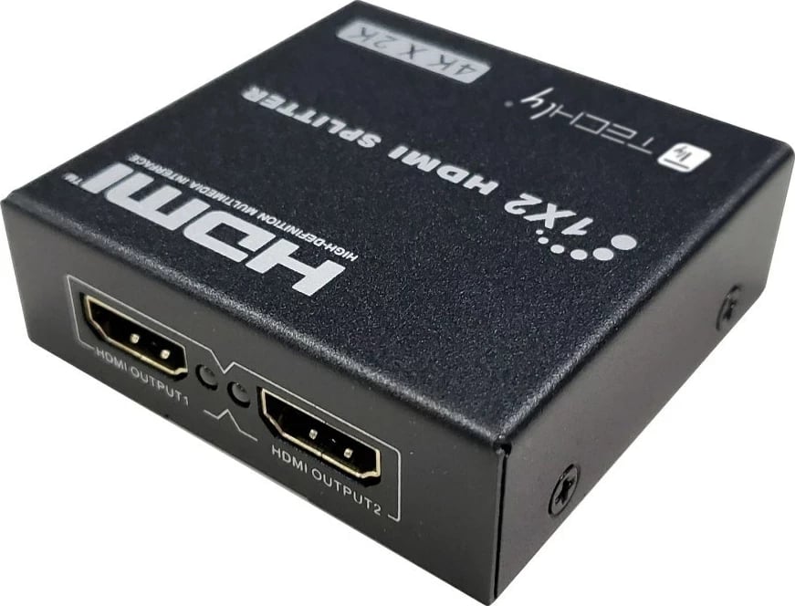 Ndajës HDMI TECHly 1x2, 4K 30Hz, i zi, 2 copë