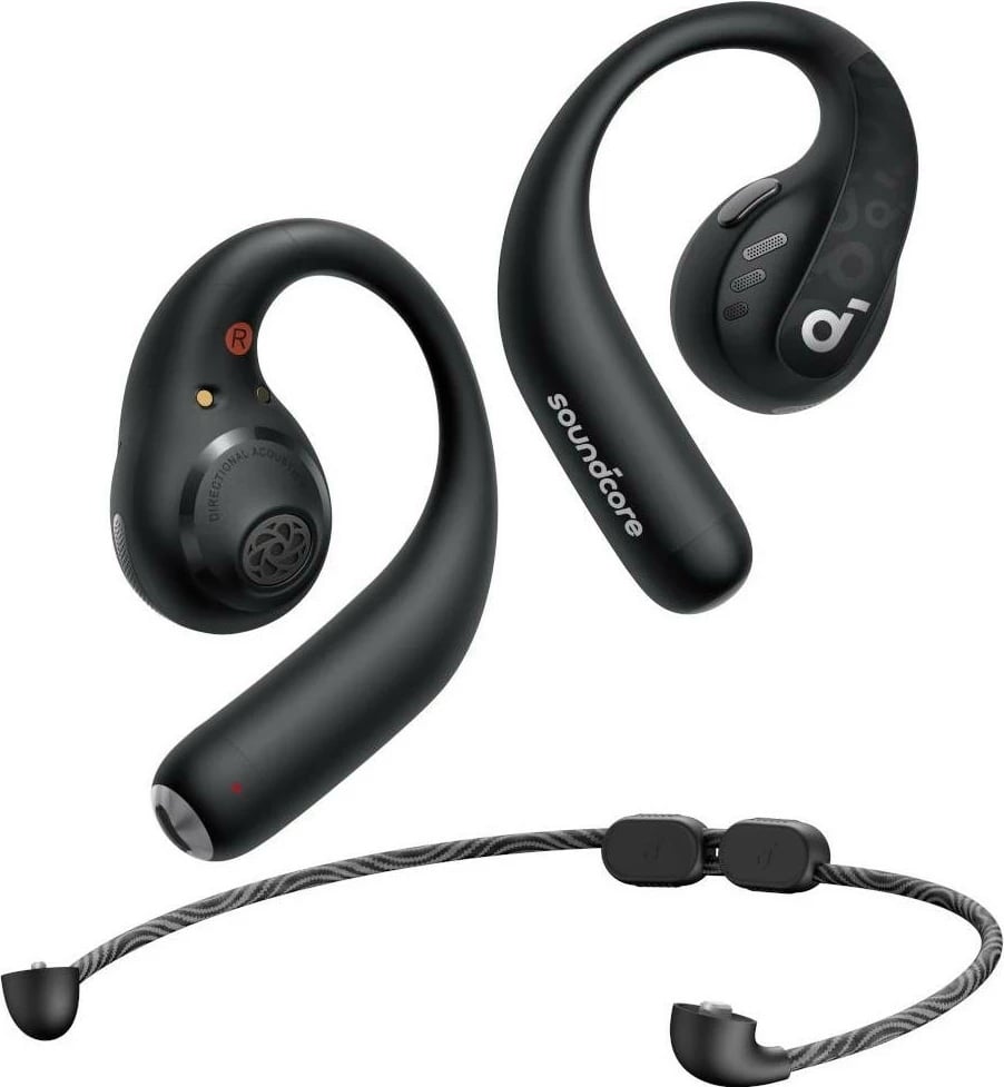 Kufje Anker Soundcore AeroFit Pro, True Wireless, Bluetooth 5.3, IPX5, të zeza