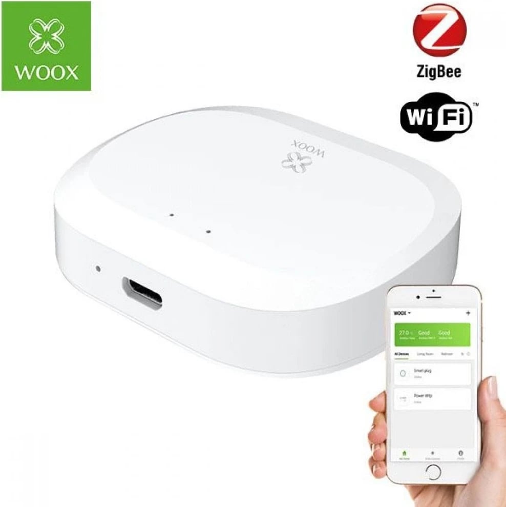 Gateway inteligjent WOOX, R7070, me WiFi dhe ZIGBEE