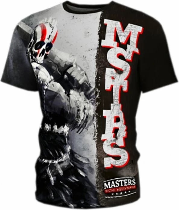 Fanellë stërvitjeje Masters Fightwear 'Warrior' për meshkuj, e zezë dhe gri