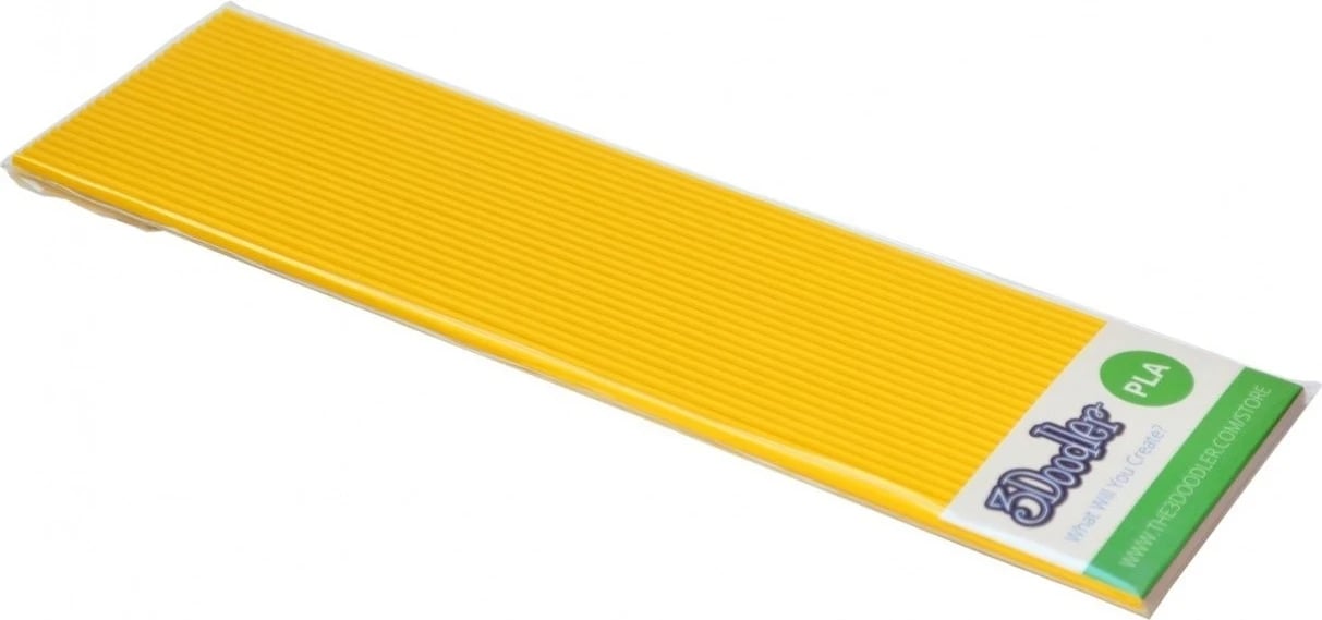 Filament PLA 3Doodler Create PRO, 3mm, 25 copë, Rubber Ducky Yellow