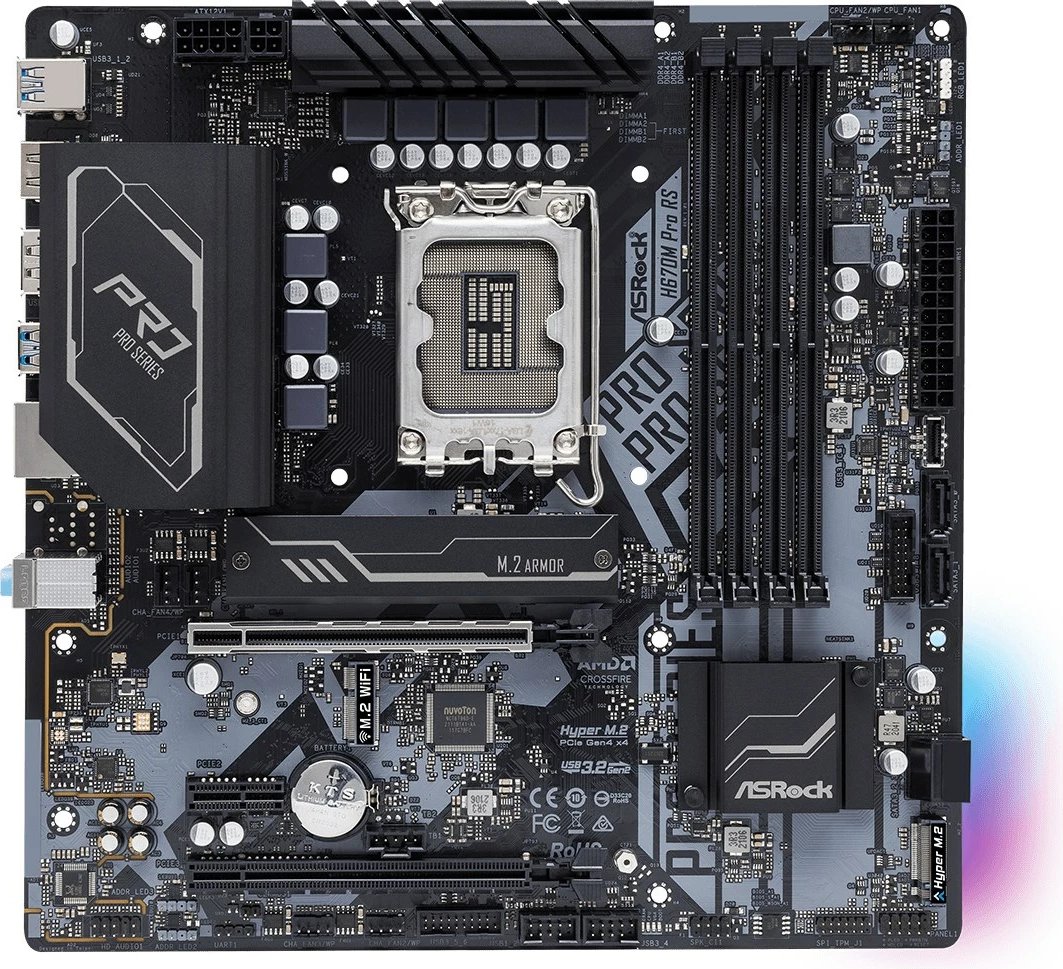 Pllakë amë Asrock H670M Pro RS, Intel H670, micro ATX