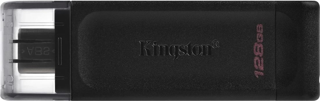 Flash drive USB Kingston DataTraveler 70,  3.2 (Gen 1), 128GB, e zezë