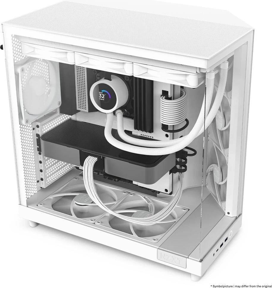 Kasë NZXT H6 Air Flow Midi Tower, e bardhë