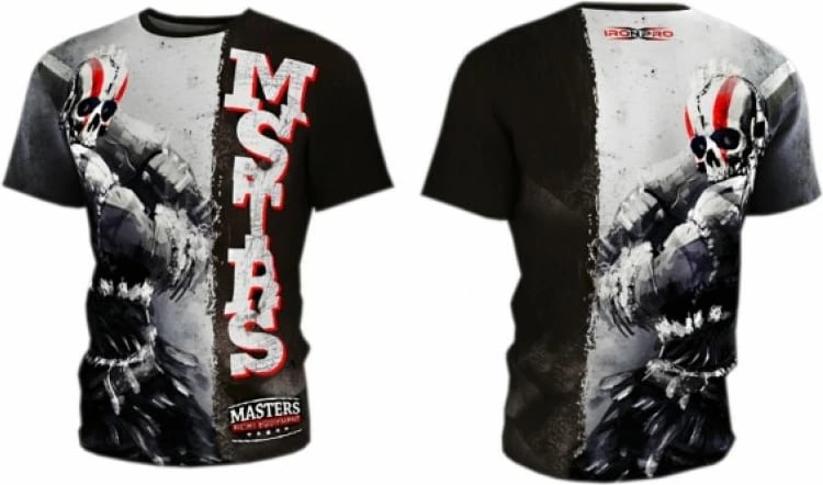 Fanellë stërvitjeje Masters Fightwear 'Warrior' për meshkuj, e zezë dhe gri