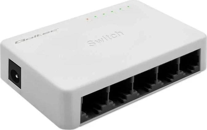 Switch Qoltec 52245 5 porta RJ45 100Mbps