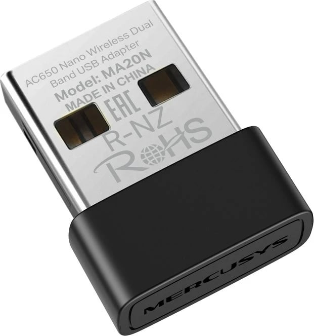 Kartelë rrjeti MERCUSYS MA20N, Wireless USB, E zezë