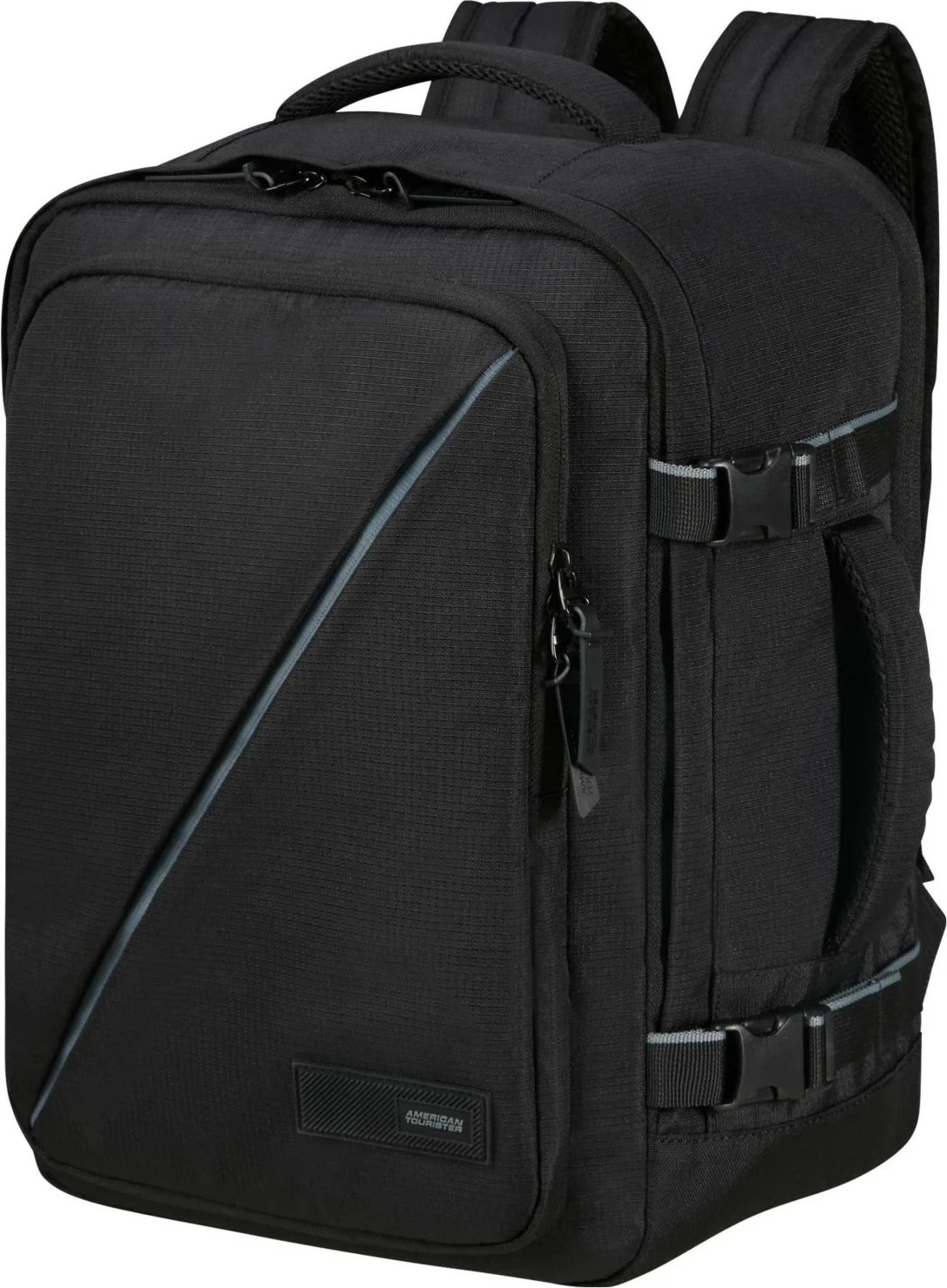 Çantë shpine American Tourister Air Take2Cabin S/M do WIZZ, 26L, e zezë