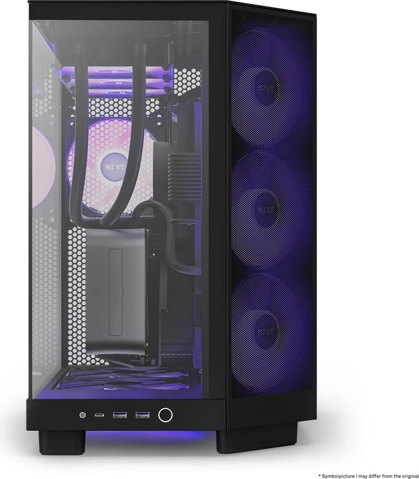 Kasë NZXT H6 Air Flow Midi Tower, E zezë