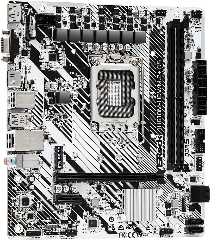 Pllakë amë Asrock H610M-HDV/M.2+ D5, LGA 1700, micro ATX