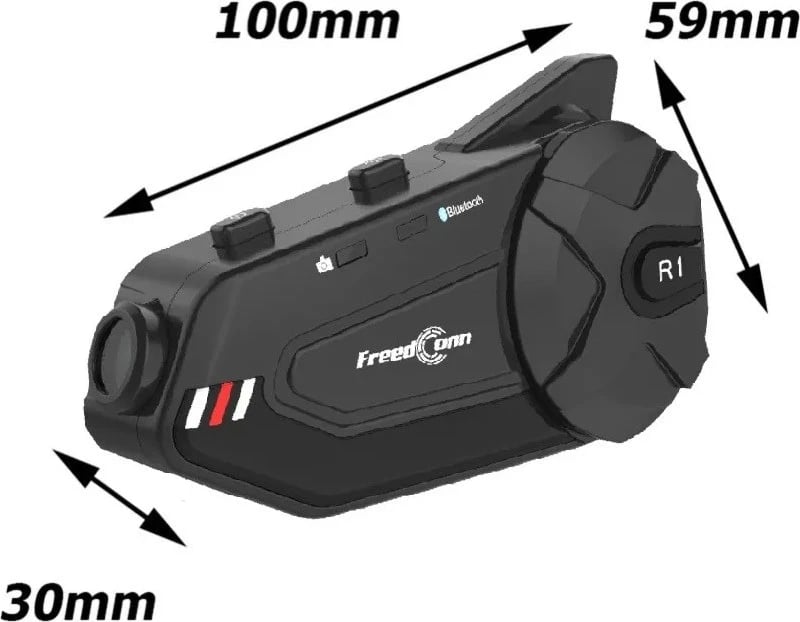 Interkom motoriklete FreedConn R1 PLUS E, i zi